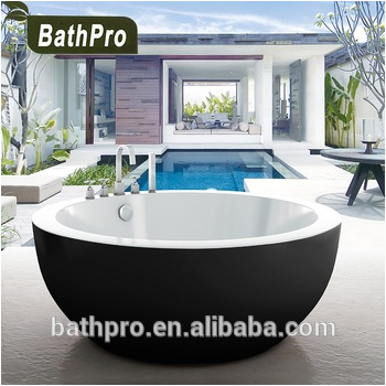 Black Bath 135cm Circle Round Shape