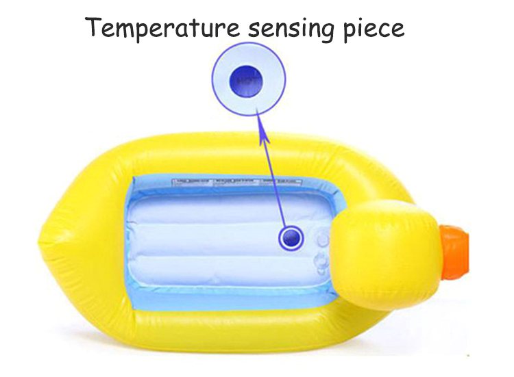Baby Inflatable Duck Bath Tub Temperature Sensing Pool Swimming Pools p