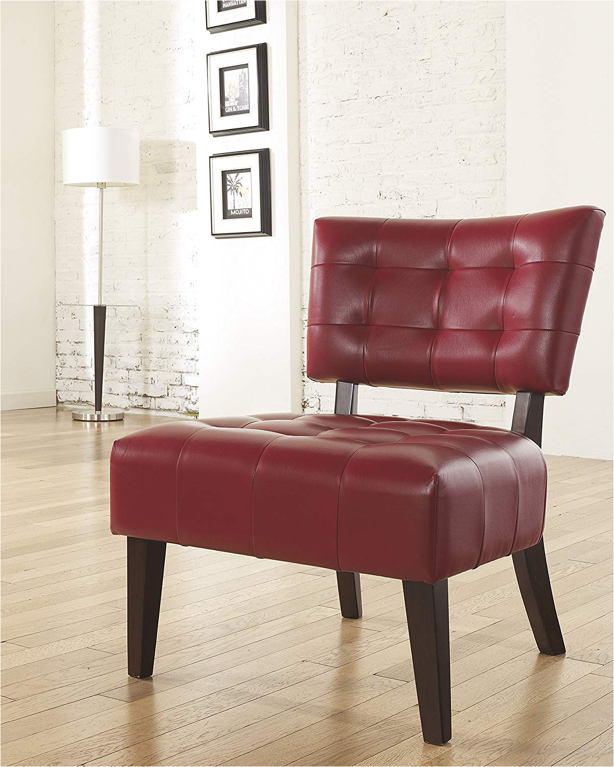 tuffled accent chair black