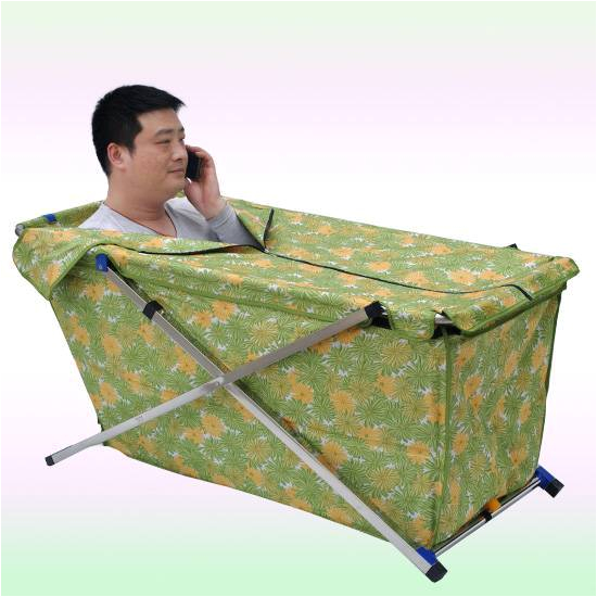portable folding single camping bathtub