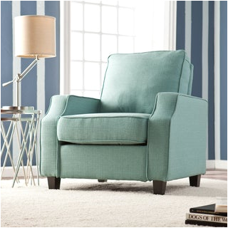 Caribbean Blue Accent Chair Portfolio Seth Caribbean Blue Linen Curved Back Arm Chair