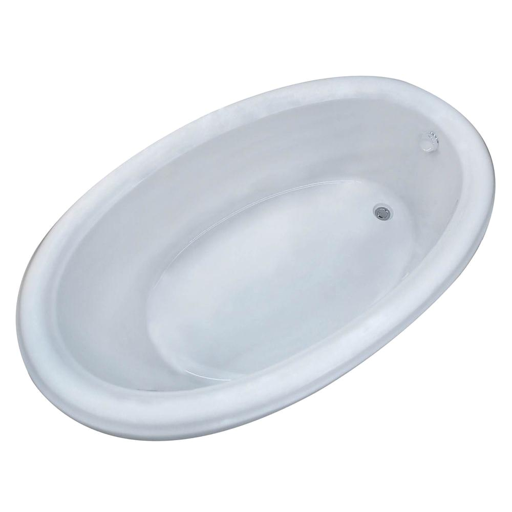 Center Drain Whirlpool Bathtubs Universal Tubs topaz 6 5 Ft Acrylic Center Drain Oval
