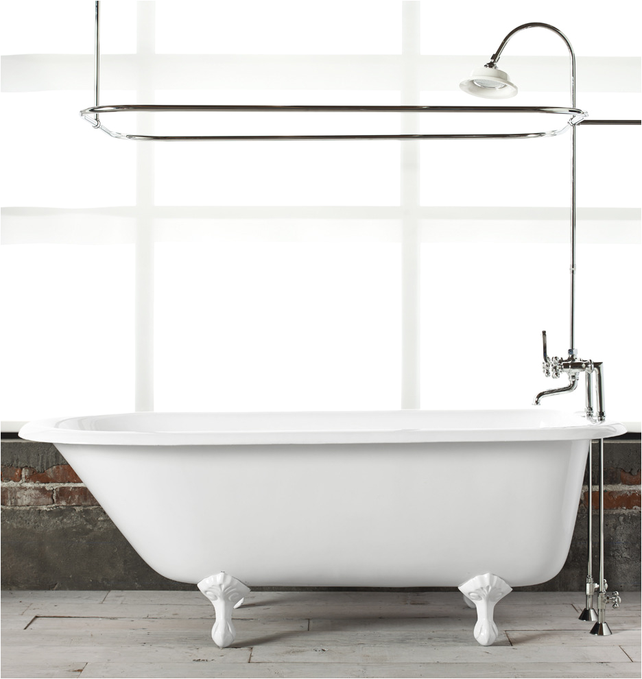 Ceramic Bathtubs for Sale 5 1 2 Clawfoot Tub with White Exterior