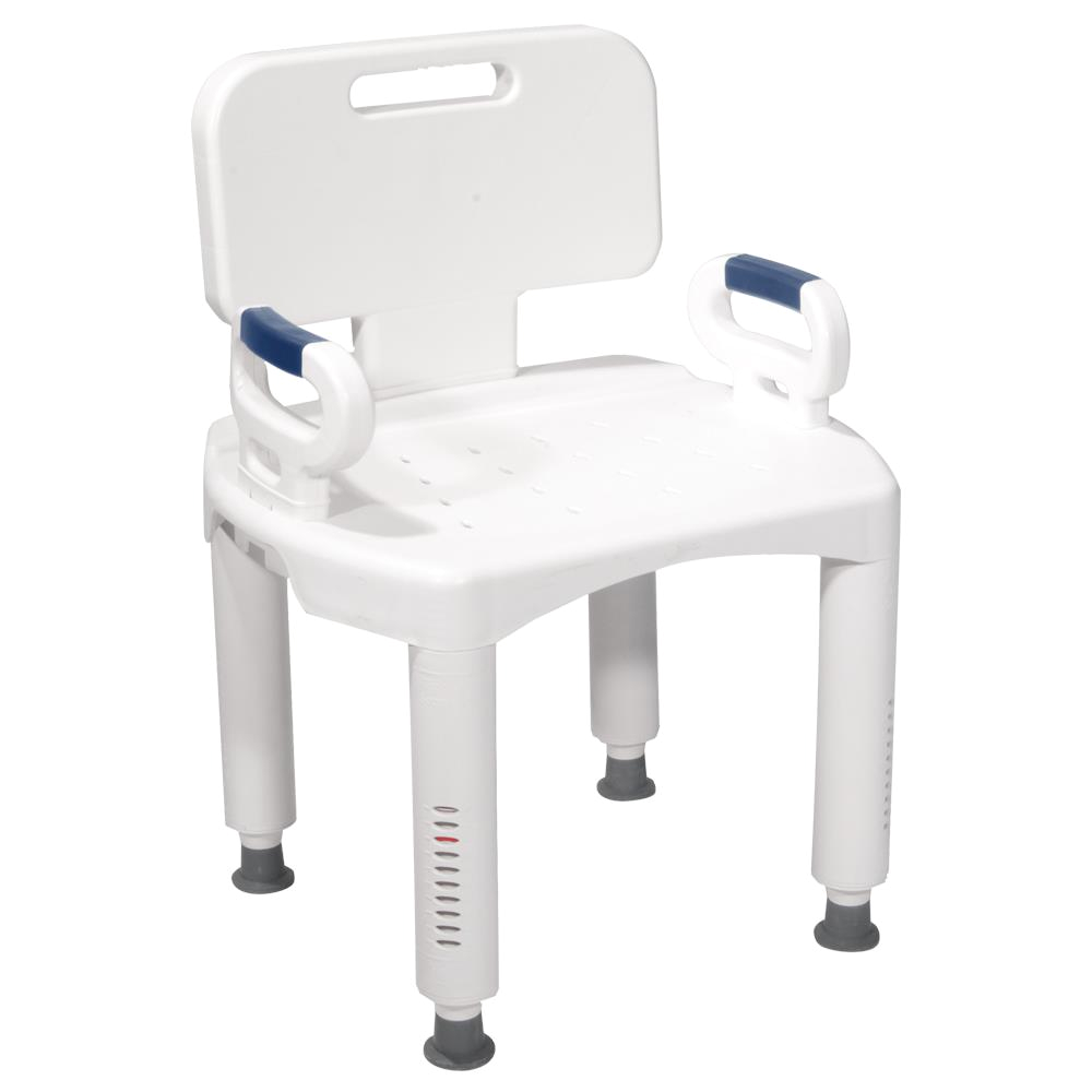 p drive premium series bath bench with back and arms