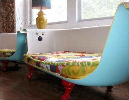 recycled bathtub sofa