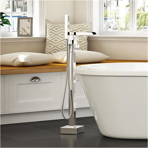 ove decors infinity chrome 1 handle adjustable freestanding bathtub faucet af=4360