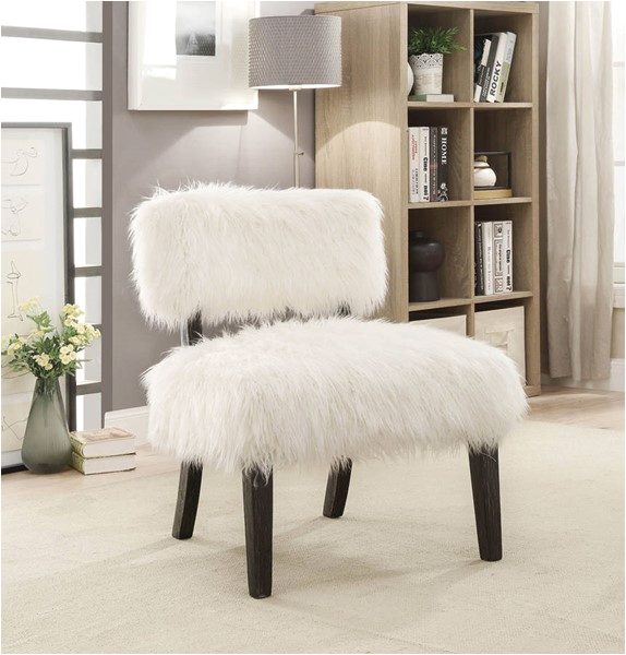 Furniture of America Pardeep White Accent Chair