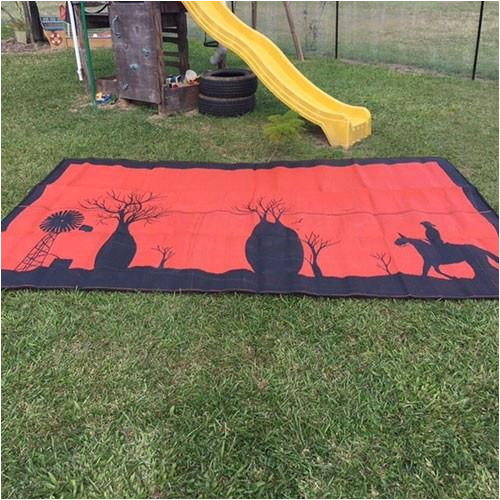 recycled outdoor mat boab tree australia design recycled mat red black 2 4 x 4m 1
