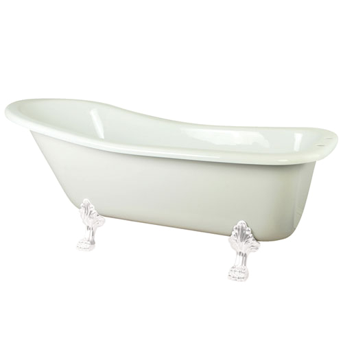 69 large white slipper acrylic claw foot bath tub with white lion feet