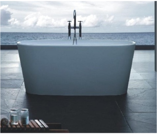 lexy freestanding cast stone bath fienza