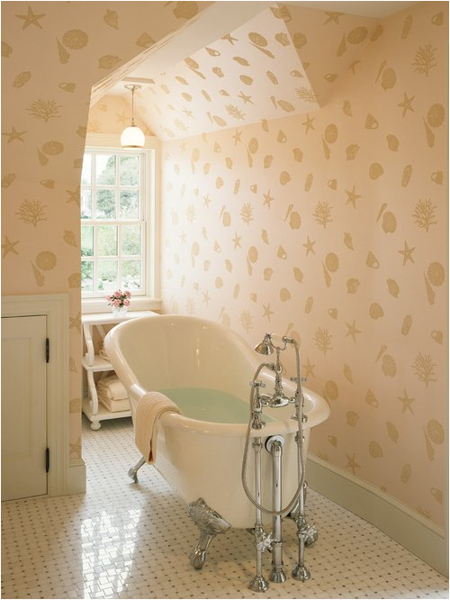 Claw Foot Bath Gold Coast Seashell Wallpaper Home Design Ideas Remodel
