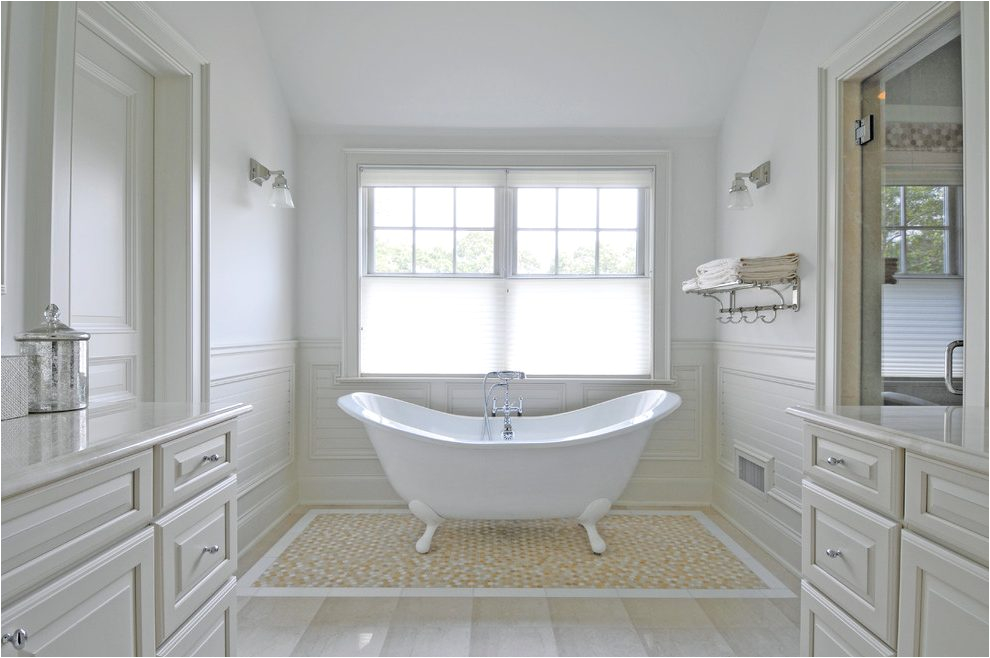 astonishing white clawfoot tub bathroom traditional with water view open shower cast iron soaking bathtubs