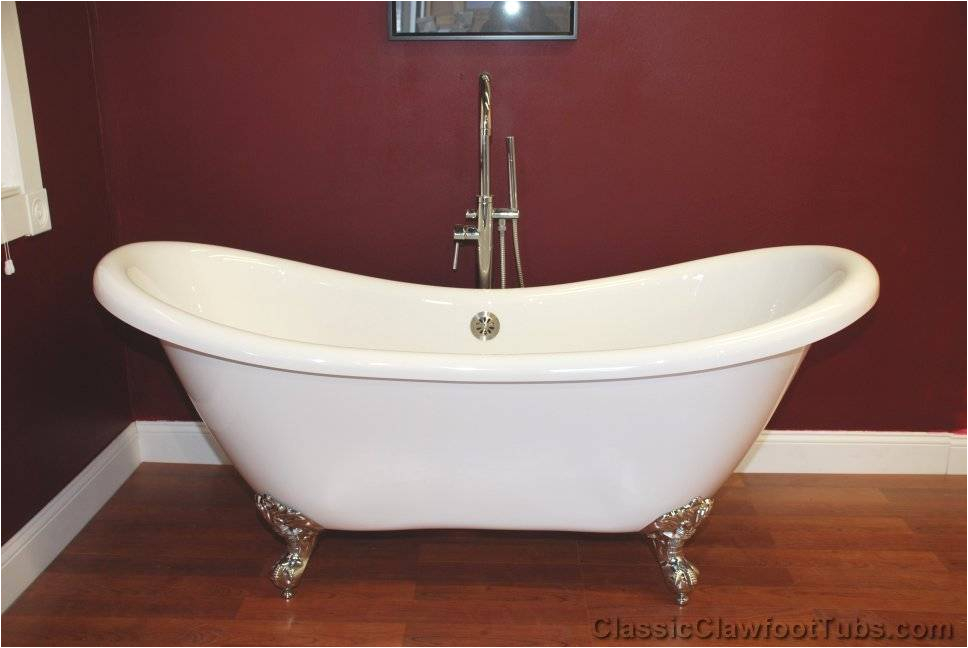 Claw Foot Bath Queensland 69" Acrylic Double Ended Slipper Clawfoot Tub