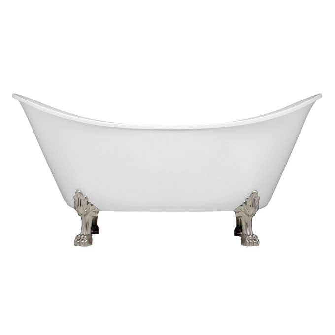 brenham acrylic clawfoot tub lion paw feet