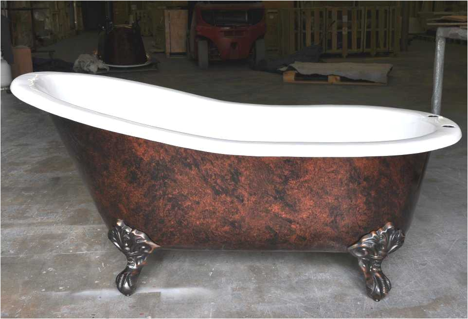 57 cast iron slipper clawfoot tub
