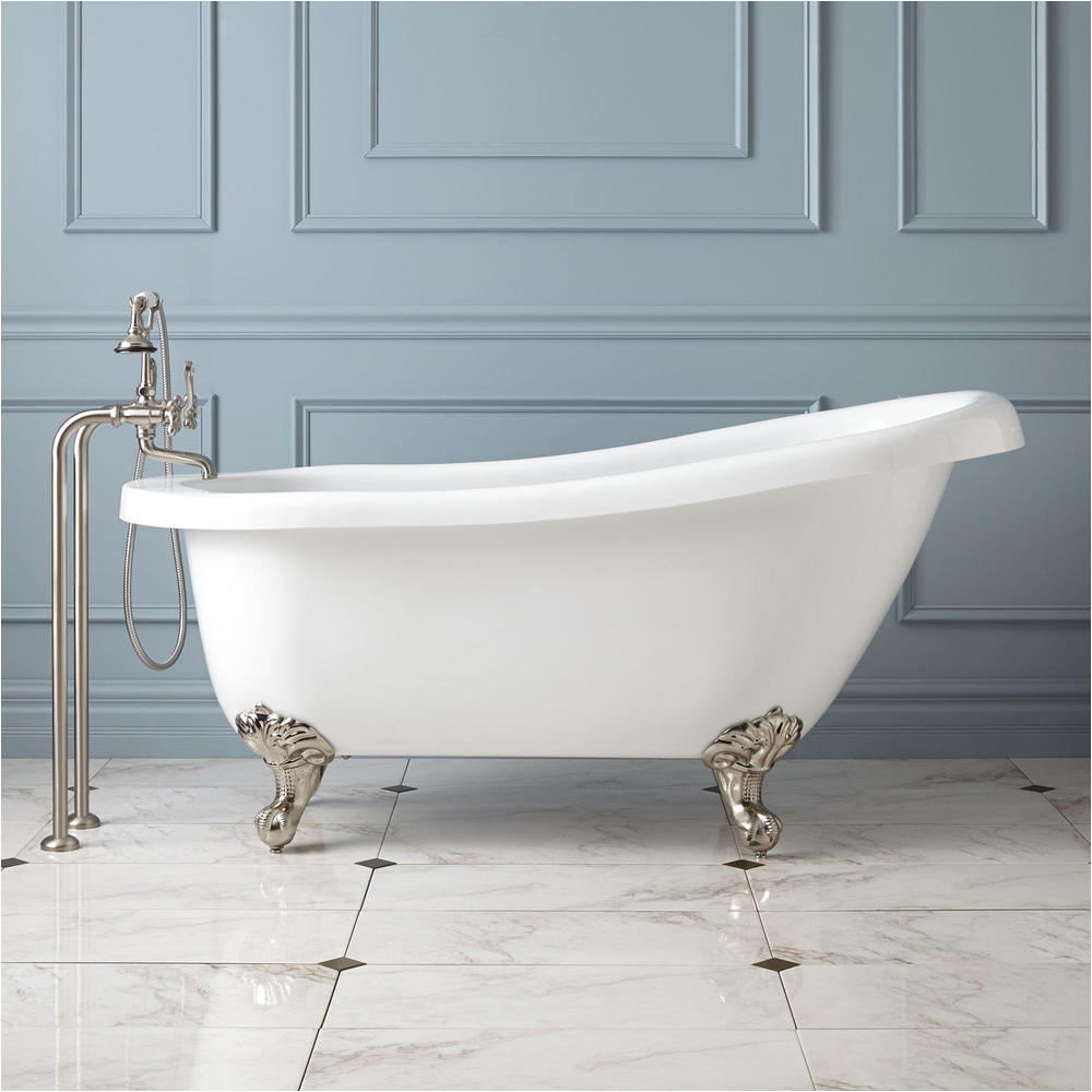 Claw Foot Bathtubs for Sale 61" Hattie Acrylic Slipper Clawfoot Tub Oil Rubbed Bronze