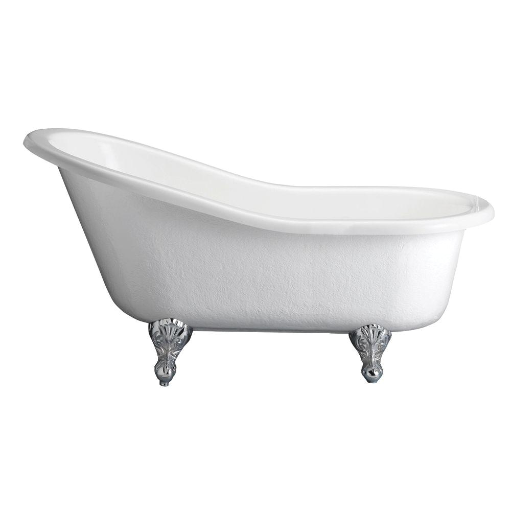 Clawfoot Bathtub Black Barclay Products 5 6 Ft Acrylic Claw Foot Slipper Tub In