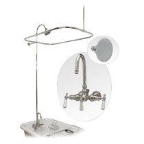 clawfoot shower enclosure sets