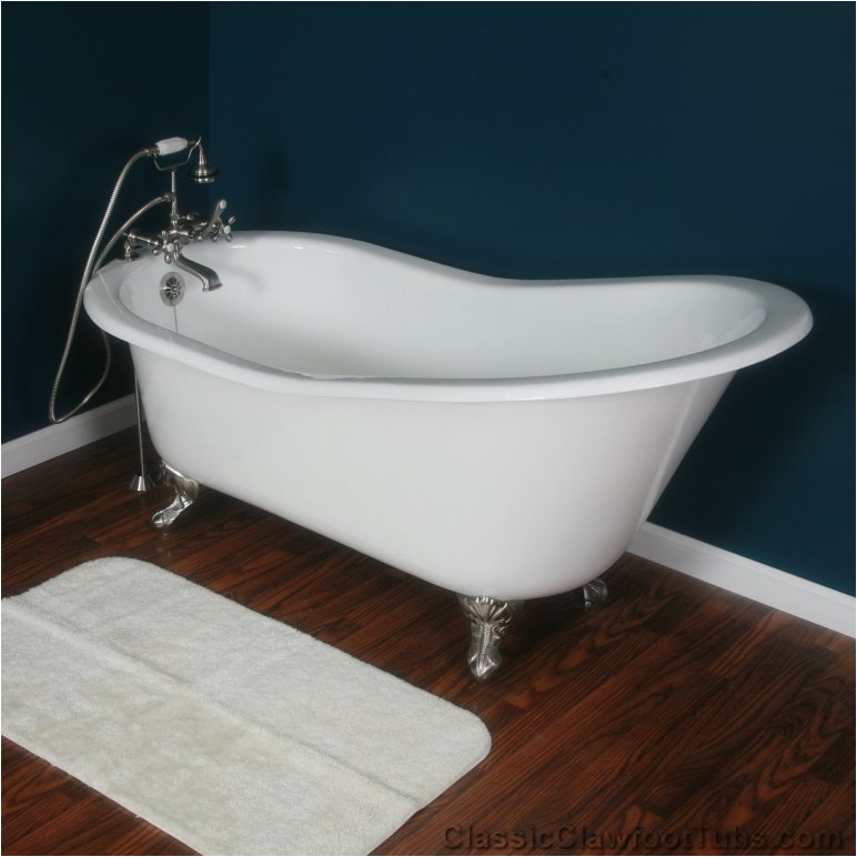 61 cast iron slipper clawfoot tub