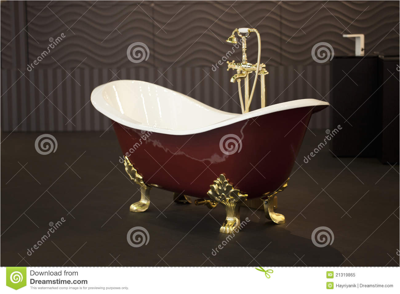 royalty free stock photo gold clawfoot bath tub image