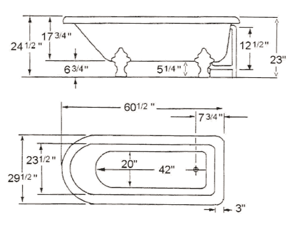 Clawfoot Bathtub Height Luxury Freestanding & Clawfoot Acrylic Tubs