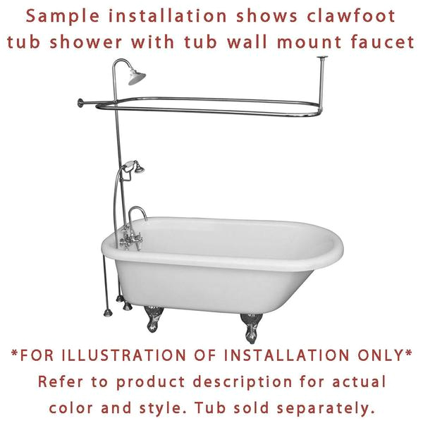 Clawfoot Bathtub Installation Oil Rubbed Bronze Clawfoot Tub Faucet Shower Kit with