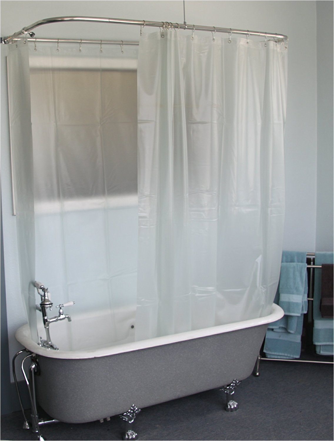 simple tips for choosing shower curtain for clawfoot tub