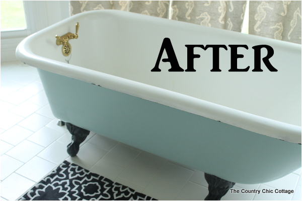 painting claw foot tub