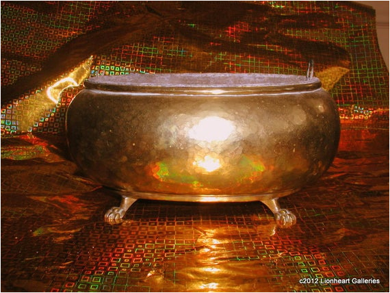 Clawfoot Bathtub Planter Vintage Hammered Brass Planter Clawfoot by Lionheartgalleries