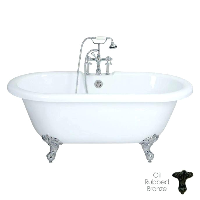 clawfoot tub dimensions