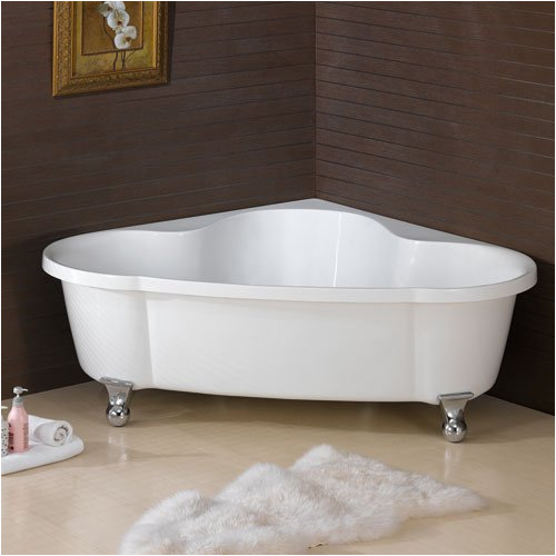 large corner clawfoot bathtub bath