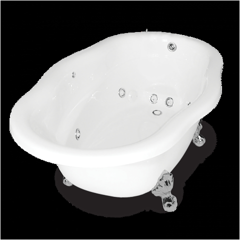 Clawfoot Jetted Bathtub Charlotte Classic Pedestal Bathtub – American Bath Factory