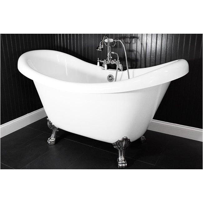 Clawfoot Tub Acnl Spa Collection 59 Inch Double Slipper Clawfoot Tub and