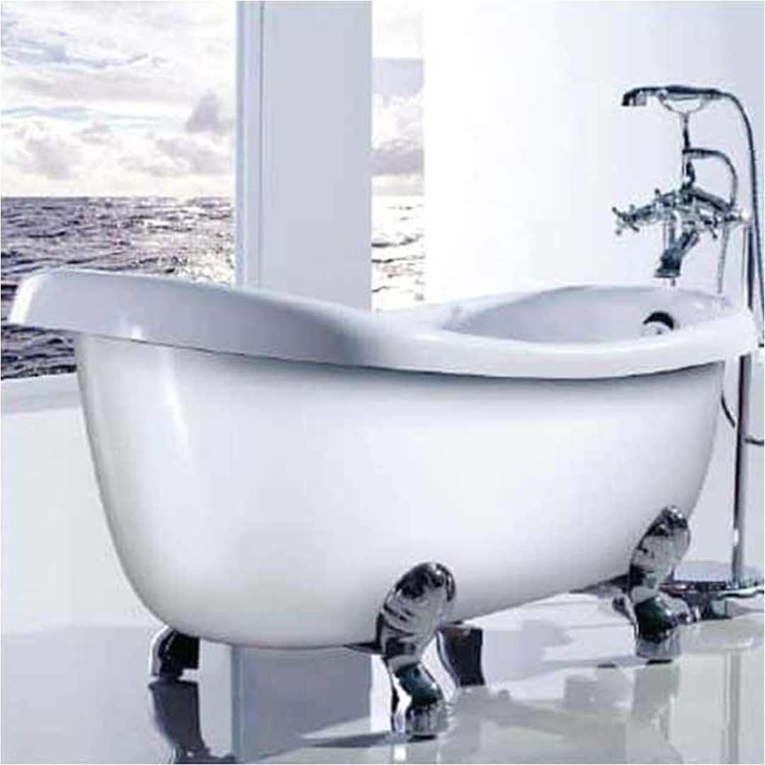 ECT Monarch BT 155 High Back Freestanding Bath Tub with Chrome Claws 6342