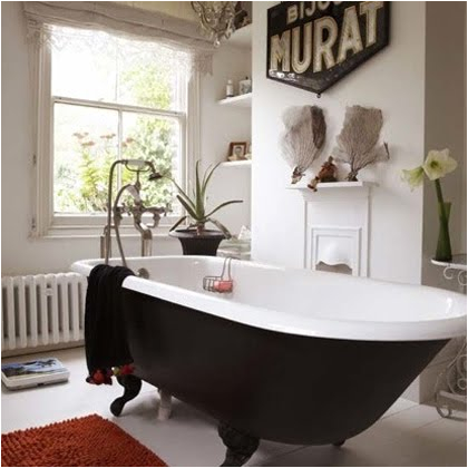 Clawfoot Tub Mat to Da Loos Vintage Black Painted Ball and Claw Foot Bathtubs