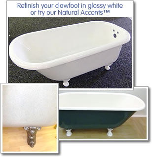 clawfoot bathtub refinishing