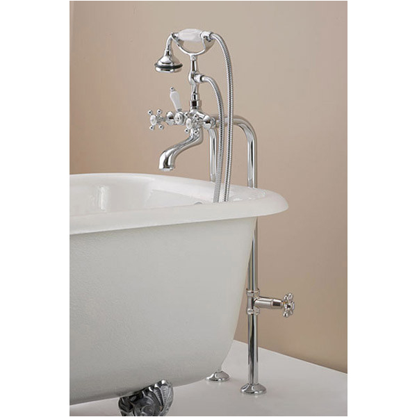 Clawfoot Tub Valve Freestanding Claw Foot Tub Hand Shower Faucet with Shut