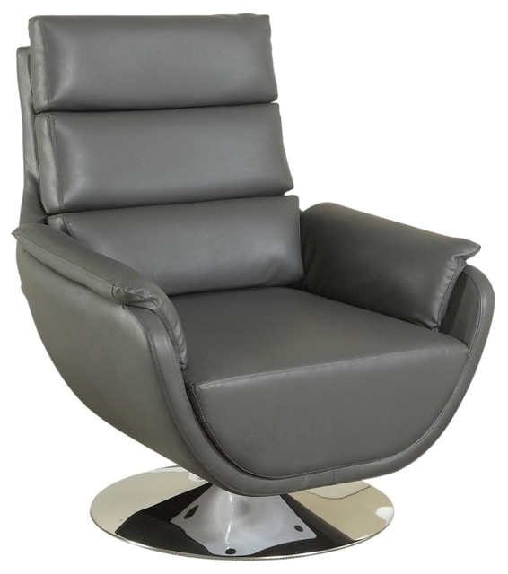 syncro faux leather swivel accent chair contemporary armchairs and accent chairs