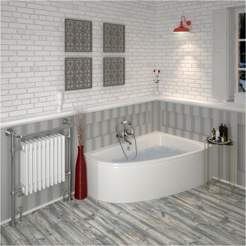 clia right hand offset corner bath panel