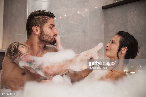 romantic bubble bath