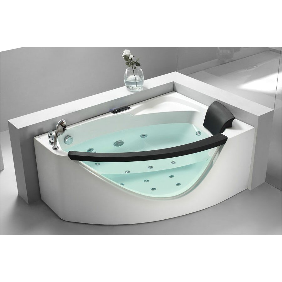 EAGO 59 x 39 Corner Whirlpool Tub AM198 L AM198 R EAGO1050