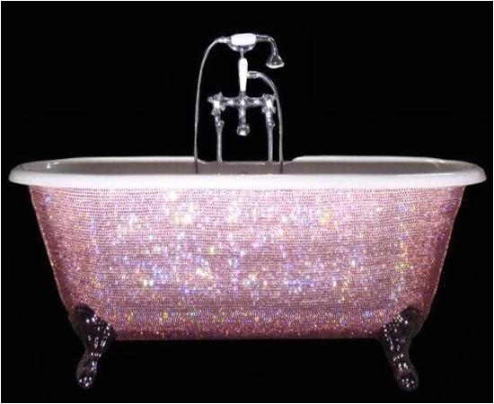 swarovski studded baby bathtub