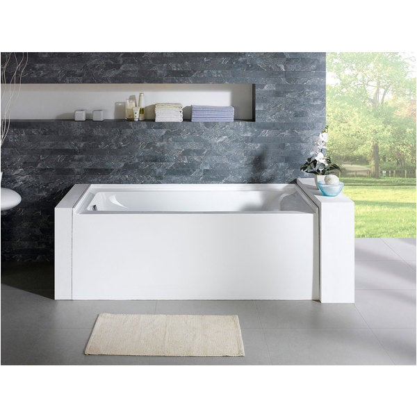 Extra Deep 5 Foot Bathtub Shop Delano 59" X 32" White Rectangle Alcove soaking