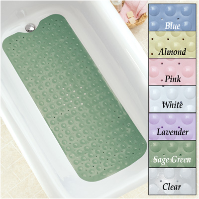 extra long cushioned bathtub mat