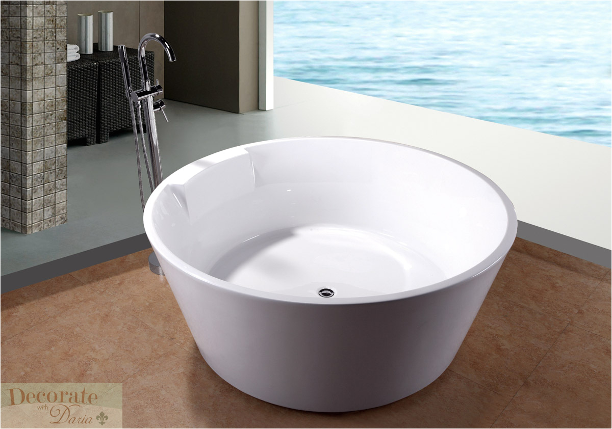 Extra Small Bathtubs for Sale Bathtub soaking 5 Ft Round Japanese Style W Floor Faucet