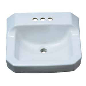 Ferguson Proflo Bathtub Proflo Center Set Lavatory Sink In White Pf5414wh