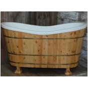 wooden bathtubs