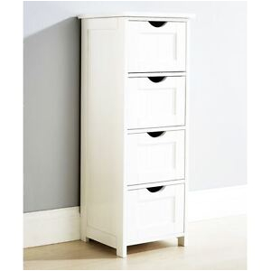 Freestanding Bathroom Units Uk Large 4 Drawer Wooden Cupboard Storage Cabinet Free
