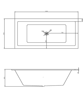 freestanding bath nirvana 1300