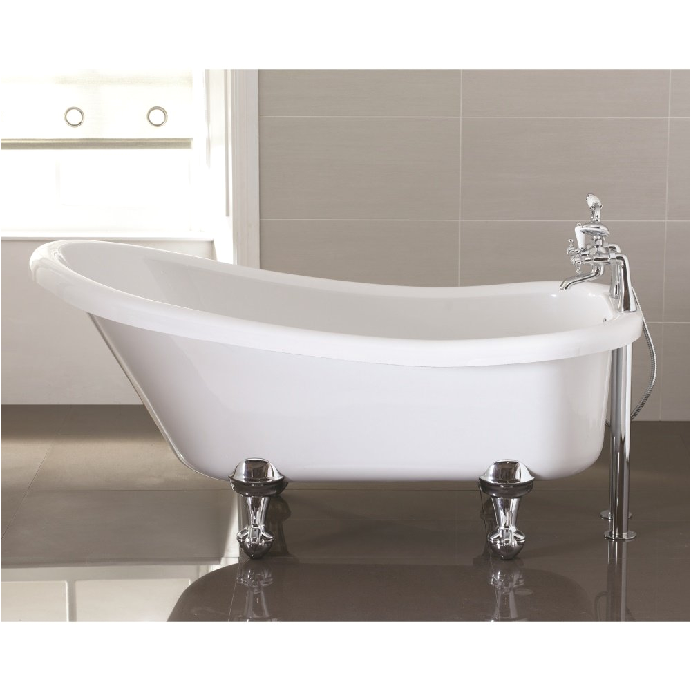 Freestanding Bathtub 1500mm April Bathrooms Eldwick Single Ended Freestanding Slipper